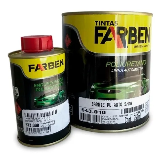 Barniz Mate Pu 2k + Catalizador Farben