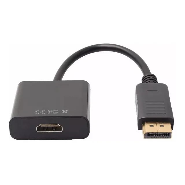 Adaptador De Displayport A Hdmi / Display Port Punta Dorada