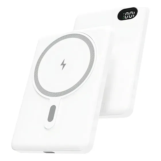 Bateria Portatil Magnetica Usb Power Bank Linkon 10.000 Mah Color Blanco | Cuotas sin interés
