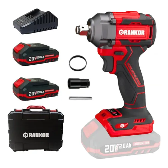 Llave De Impacto 20v Encastre De 1/2  350nm Rankor Brushless