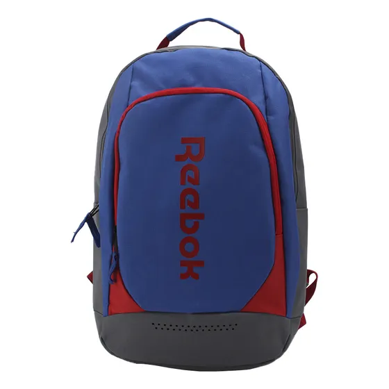 Mochila Urbana Reebok Porta Notebook Bolsillo Frontal Amplia Color Azul Diseño de la tela Liso