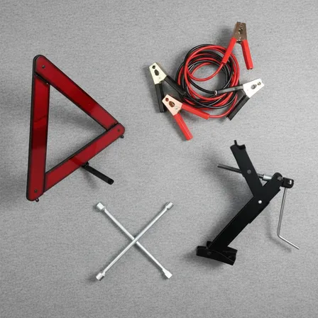 Kit Macaco Chave De Roda Triângulo Sinalização Cabo Chupeta