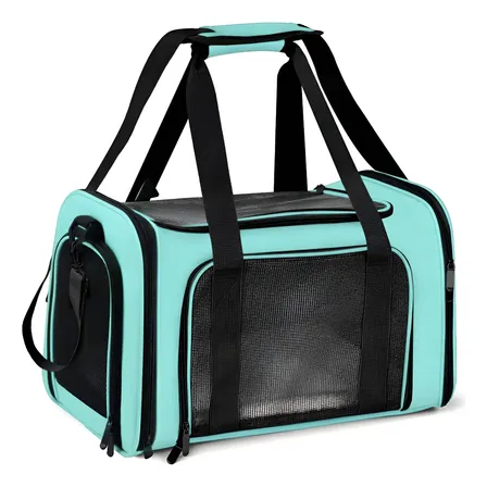 Bolsa De Transporte Pet Para Cães Gato Avião Paw Up Verde