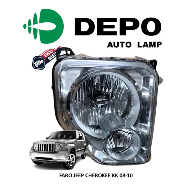 Faro Delantero Izquierdo Jeep Cherokee Kk 08-12 Marca Depo