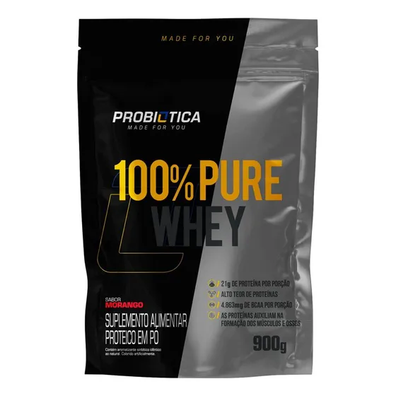 100% Pure Whey 900g Refil - Probiótica
