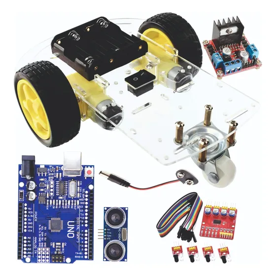 Kit Chassi 2wd Carro Seguidor De Linha Projetos Arduino Nf-e