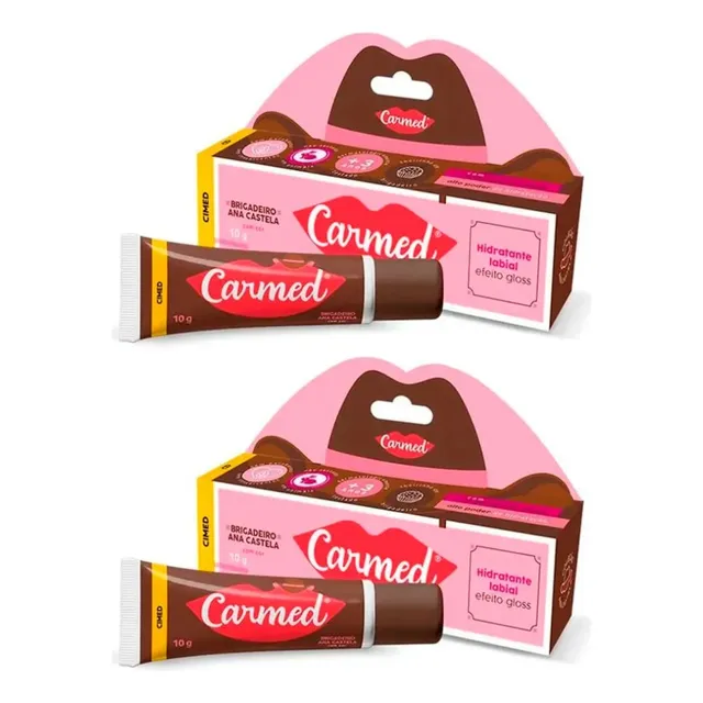 Kit C/2 Hidratante Labial Carmed Brigadeiro 10g