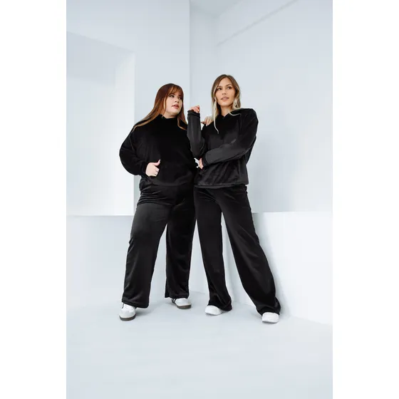 Conjunto Invierno Polera Palazzo Mujer Sweater Dama Lanilla