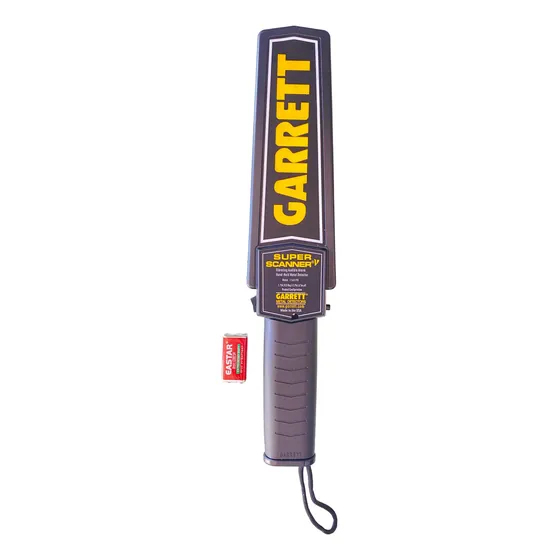 Garret Super V Detector De Metales, Seguridad + Batería