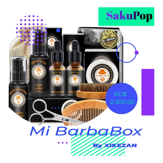 Caja Tematica Kit Barba Sakupop  Mi Barba Box 