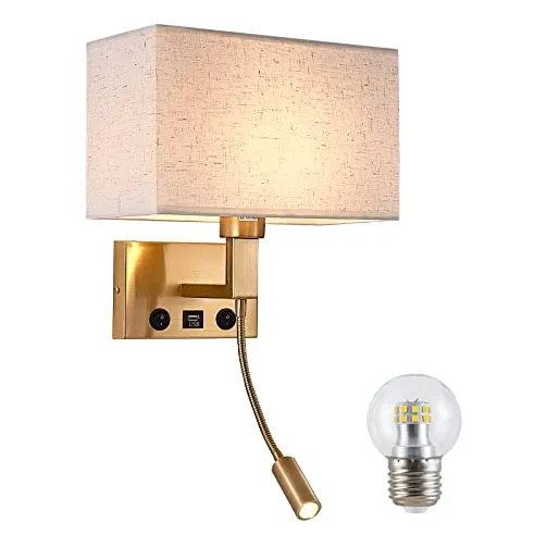 Candelabros De Pared Moon Rural Para Dormitorio, Lámpara De 
