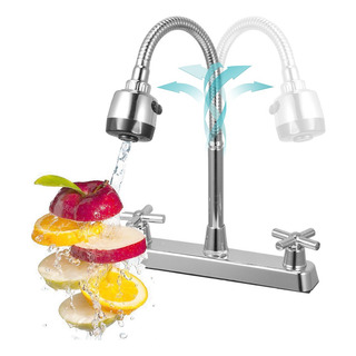 Grifo Mezclador Doble Comando Flexible Para Cocina Fregadero Grifo Mezclador Doble Comando Flexible Para Cocina Fregadero