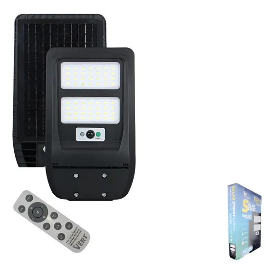 Reflector Lampara Alumbrado Publico Solar 100w + Panel Solar