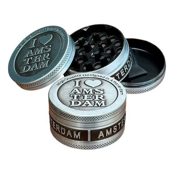 Dichavador De Metal Amsterdam Grande 3 Partes
