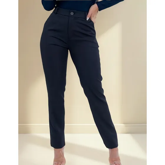 Calça Social Feminina K2b Original Elastano Poliéster 