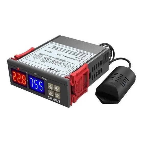 Controlador De Temperatura Y Humedad Stc-3028 110 - 220 V 