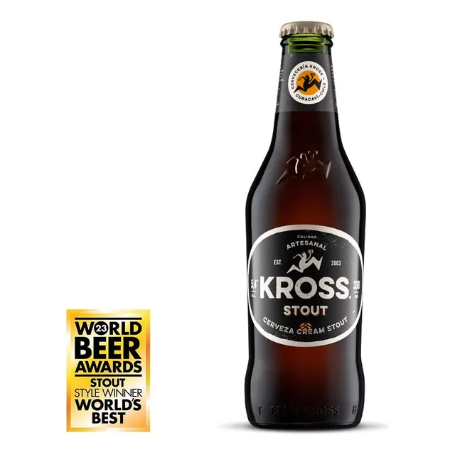 Pack 4x Cervezas Kross Stout 330cc Botella