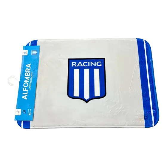 Alfombra Baño Antideslizante Gimnasia Y Esgrima De La Plata Color Azul Racing Club De Avellaneda