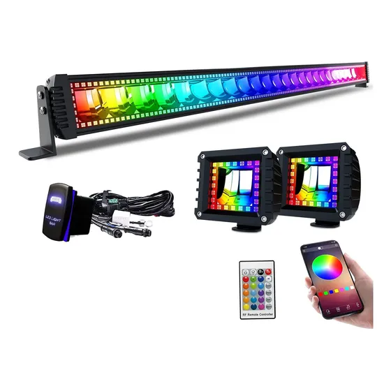 Barra Luz Led Haz Combinado Punto Inundacion Unidad Modulo