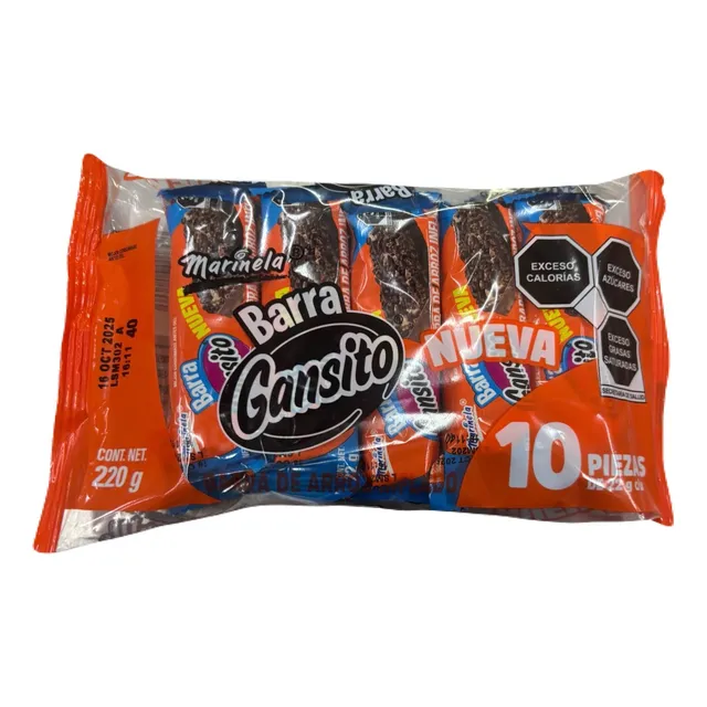 Gansito Barra De Arroz Sabor Chocolate Bolsa 150g
