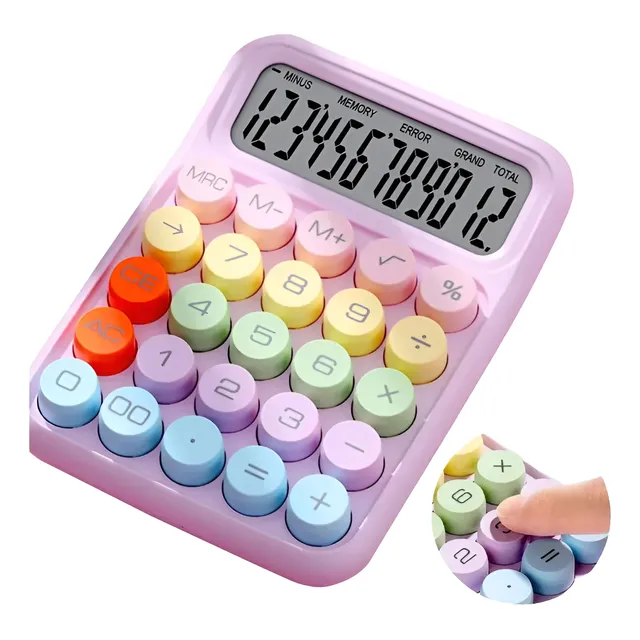 Calculadora A Color De 12 Dígitos Con Gran Apariencia.