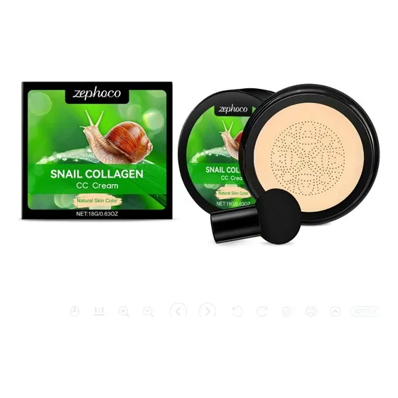 Crema De Maquillaje G Snail Base, Hidratante Y Duradera, Imp