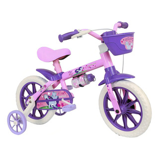Bicicleta Infantil Aro 12 Cat Banco Macio Em Pu Nathor Cor Violeta Bicicleta Infantil Aro 12 Cat Banco Macio Em Pu Nathor Cor Violeta