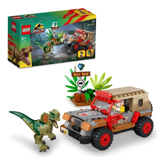 Lego Parque Jurásico Dilophosaurus Emboscada 76958 Set De...
