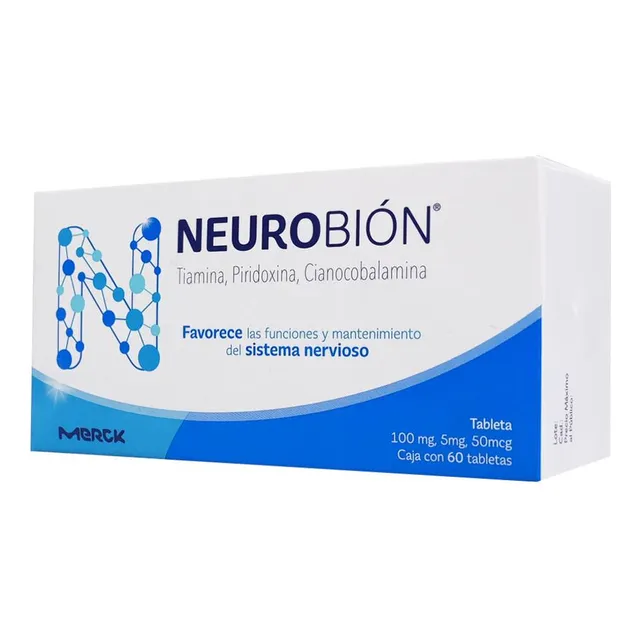 Neurobion Tabletas 100 Mg/5 Mg/50 Mcg, 60 Tabletas