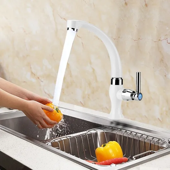 Grifo Para Fregadero Cocina Baño Plastico Abs Una Sola Agua