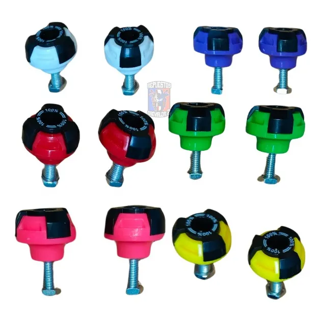 Tornillo Decorativo Porta Placa Moto Colores* Set 2 Pzas 
