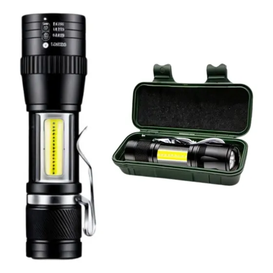 Lanterna Tática Mini Profissional Led Recarregável Lanterna