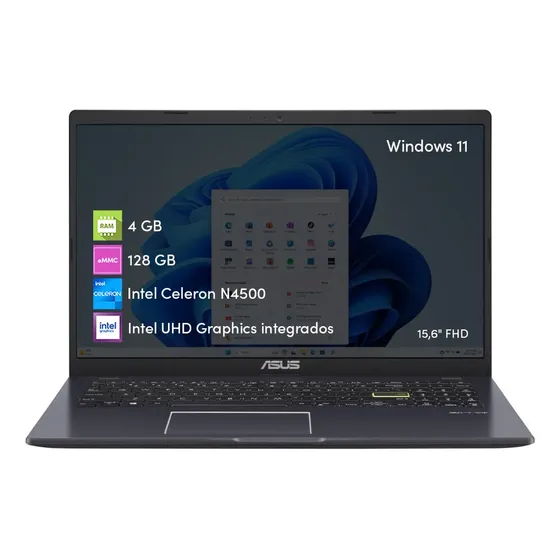 Notebook Asus Vivobook Go Celeron 4gb 128gb 15.6 Fhd W11