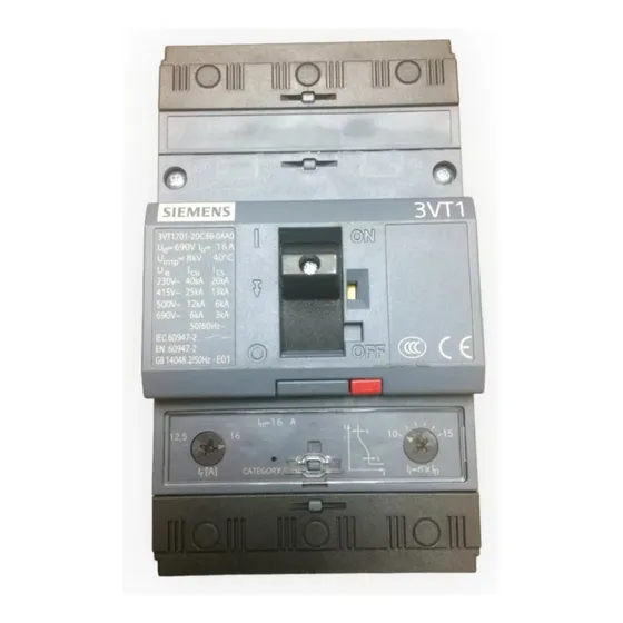 Breacker Trifásico Siemens 3vt1 3x16a