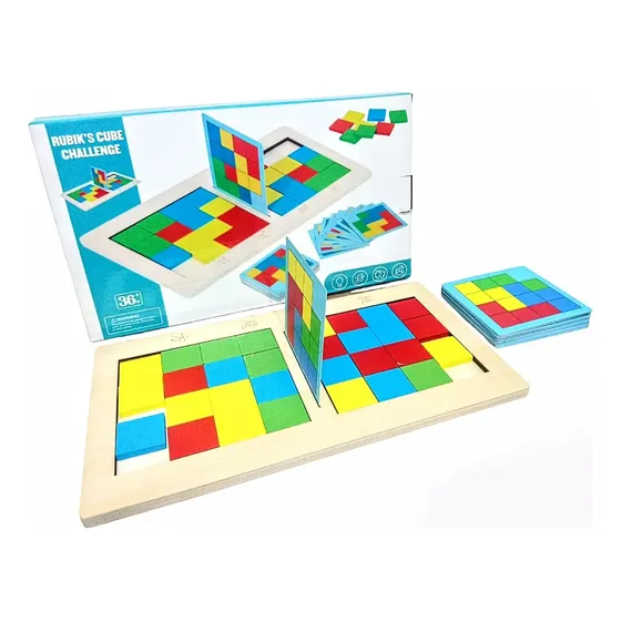  Juguete Cubo Rubik's Cube Challenge Educativo Mesa Madera 