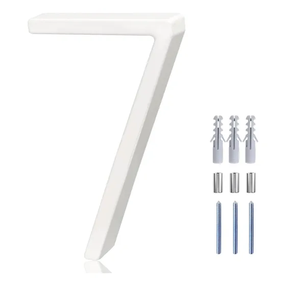 Números De Casa Blancos Modernos De 15 Cm Para Exteriores