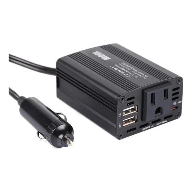 Inversor De Corriente Para Auto/suv 150w Doble Usb 12v/110v