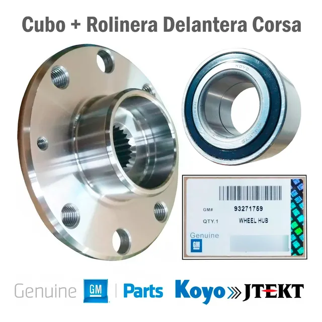 Cubo Y Rolinera Rueda Delantero Chev Corsa Chevy Confort C2