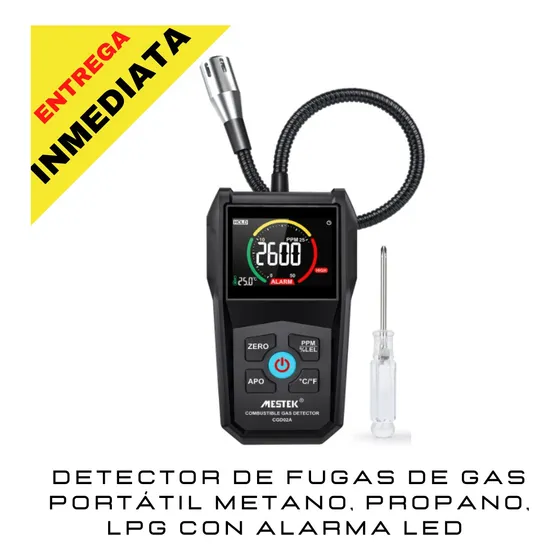 Detector De Fugas Gasolina Metano Propano Alarma Sonido Lpg