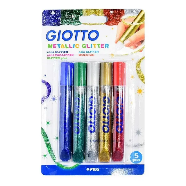 Brillantina Con Goma Giotto Blister X5 Giotto