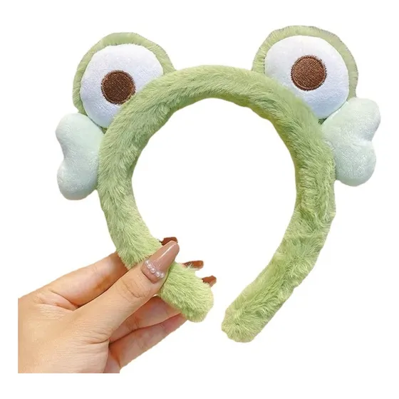 Diadema 3d Animales, Diadema Ojos Rana Verde, Jo