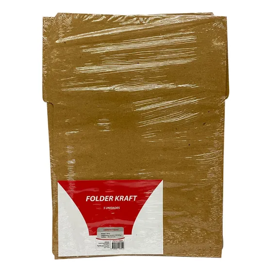 Folder Oficio De Cartulina Kraft 235gr