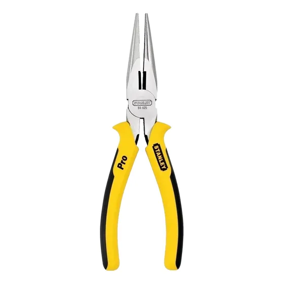 Pinza Punta Fina Profesional Stanley Con Forro 8 Pulgadas