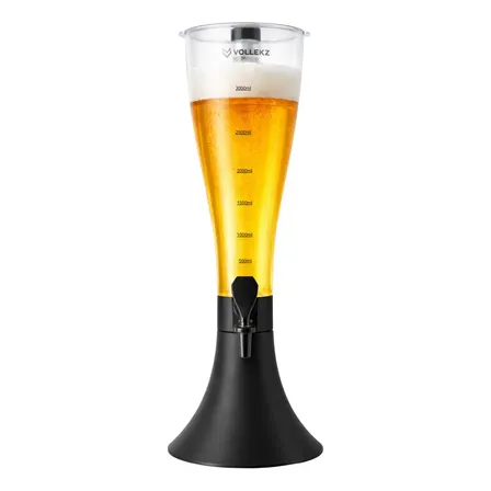 Torre Chopp Chopeira Refil Congelante Aço Inox 2,5l Vollekz Preto