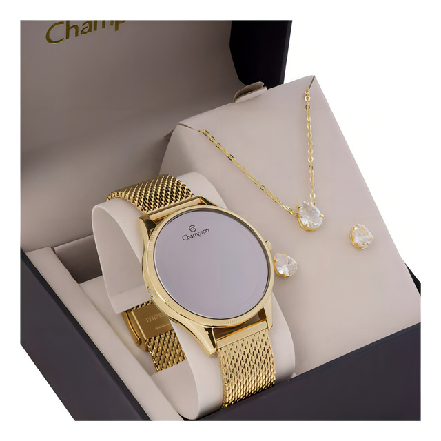 RelĂłgio Feminino Champion Digital Dourado Pulseira Mesh Cor Da Correia Dourado 3 Cor Do Fu... RelĂłgio Feminino Champion Digital Dourado Pulseira Mesh Cor Da Correia Dourado 3 Cor Do Fu...