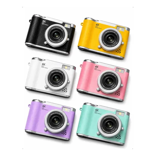 Câmera Digital Ccd 48mp Com Tela Flip 4k 8x Zoom Intercel Branco