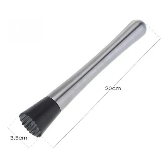 Macerador Brazo Mortero Muddler Bar Acero 20cm