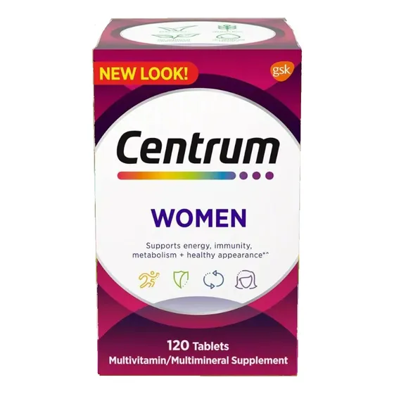 Centrum Women Multivitamínico Mujer 120 Tabletas Import Usa
