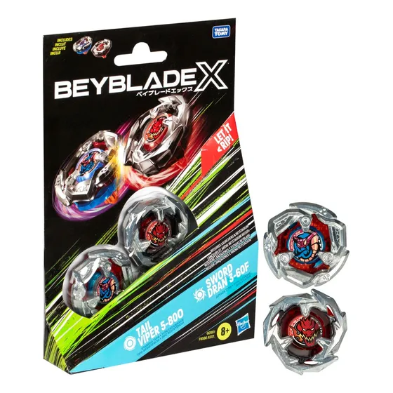 Trompo Beyblade X Tail Viper 5-80o Y Sword Dran 3-60f