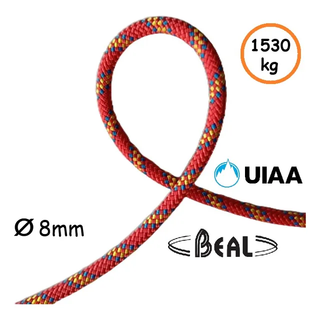 Cordino De Escalada 8mm Accessory Cord Drisa Uiaa